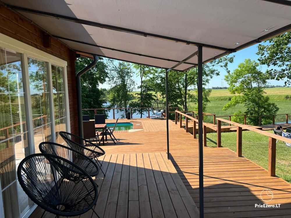 Homestead Žemyna for a quiet vacation by the Mituva river with outdoor pool, sauna and hot tub - 1