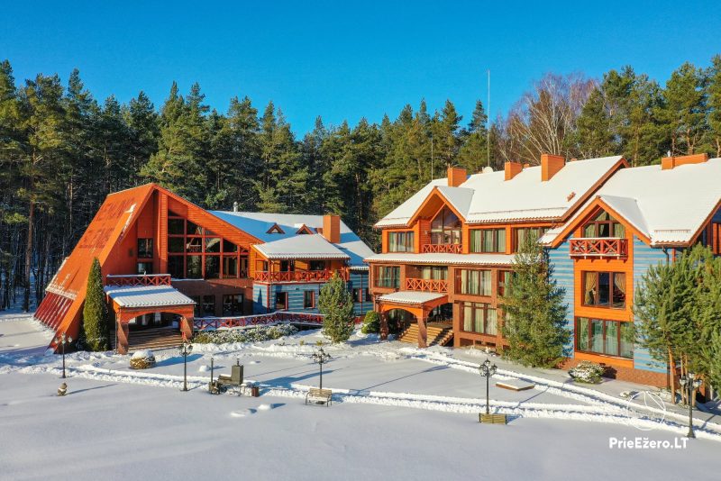 Kompleks rekreacyjny w Birsztanach „Nemuno Slenis”: apartamenty, pokoje, restauracja, miejsca na uroczystości, kompleks SPA