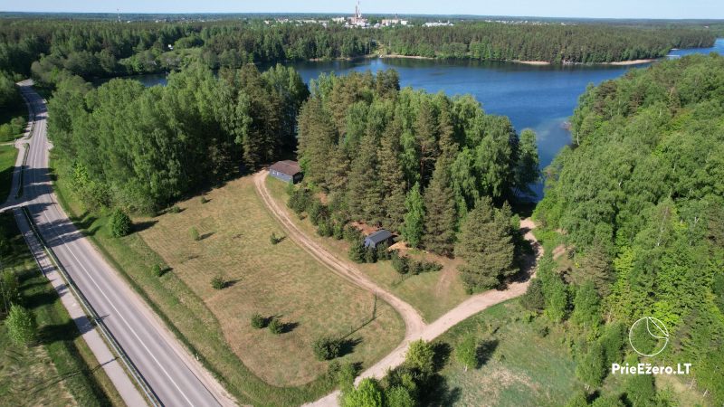 Do wynajęcia dwa domy (do 12 gości) w regionie Moletai: sauna, łaźnia na świeżym powietrzu, teren prywatny