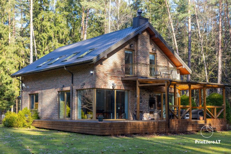 Forest House - Dom w Birsztonie, otoczony lasem, z sauną