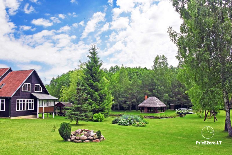 Gehöft im Molėtai-Bezirk „Antalakaja“ – Ferienhäuser, Sauna, Whirlpool