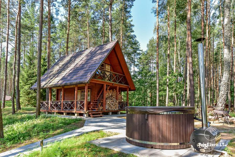 Gehöft „Makinė“. Ein Privathaus am Makių-See. Vermietung von Sauna und Whirlpool