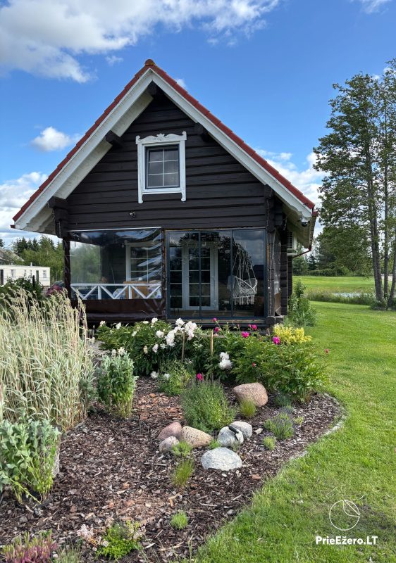 Gospodarstwo „Sharkos” do wynajęcia w dzielnicy Moletai, nad jeziorem Galuonai