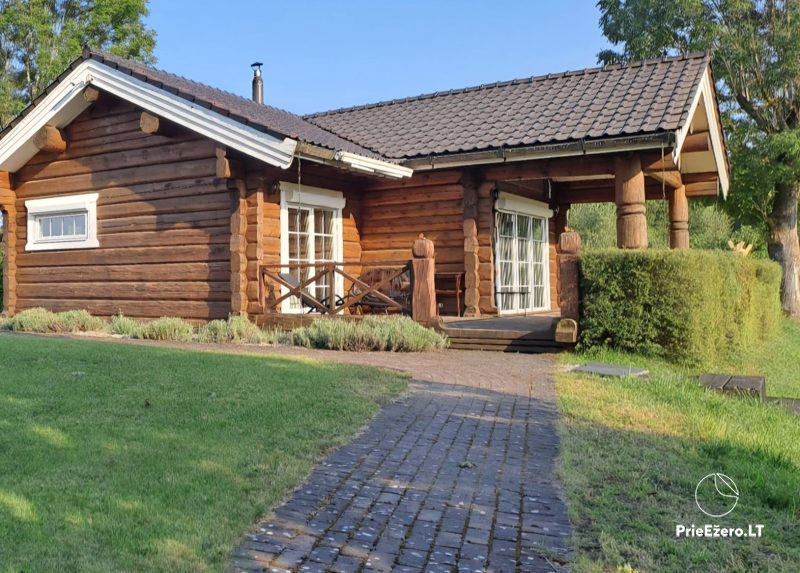 Domek z bali z sauną i balią