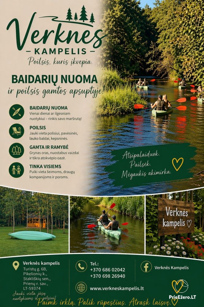 Campsite and kayak rental near the river Verkne - 1