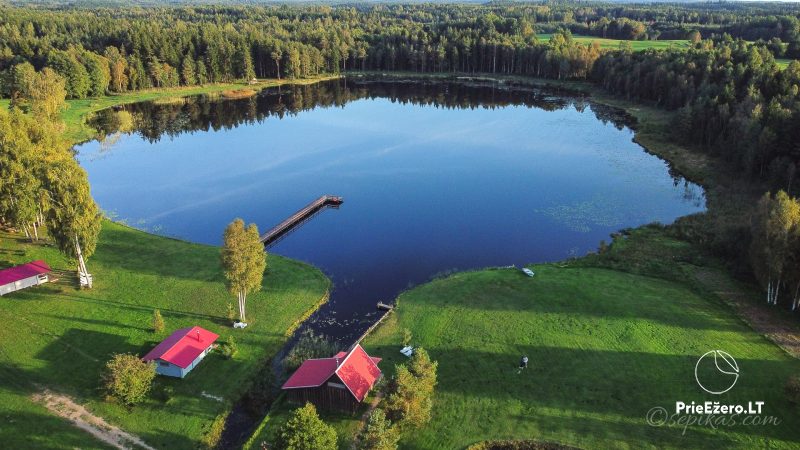 Landtourismus Minavuonė in Litauen, Landhaus in Telsiai Bezirk am See