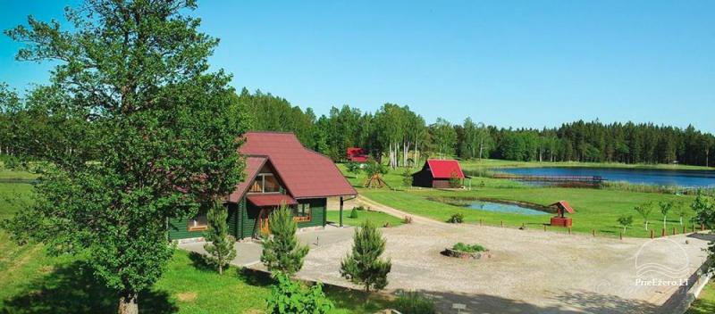 Сельский отдых в Литве, усадьба Minavuonė в Тяльшяйском районе на озере