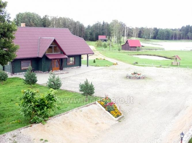 Сельский отдых в Литве, усадьба Minavuonė в Тяльшяйском районе на озере