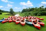 Kayaks for rent. Swimming in the river Dubysa - 2