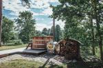 Sauna und einen Jacuzzi auf dem Land Heimstätte Pušų takas - 2