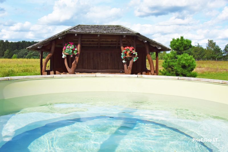 Wynajem łaźni i jacuzzi w gospodarstwie „Vilosiai”