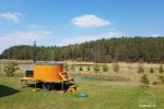 Mobile large outdoor hot bathtubs