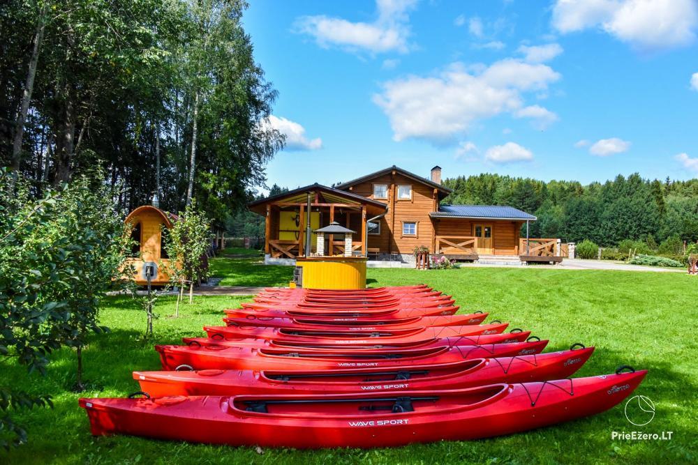 Gehöft VILKIŠKĖS am Flussufer: Ferienhütten, Kajaks, Bankettsaal - 1