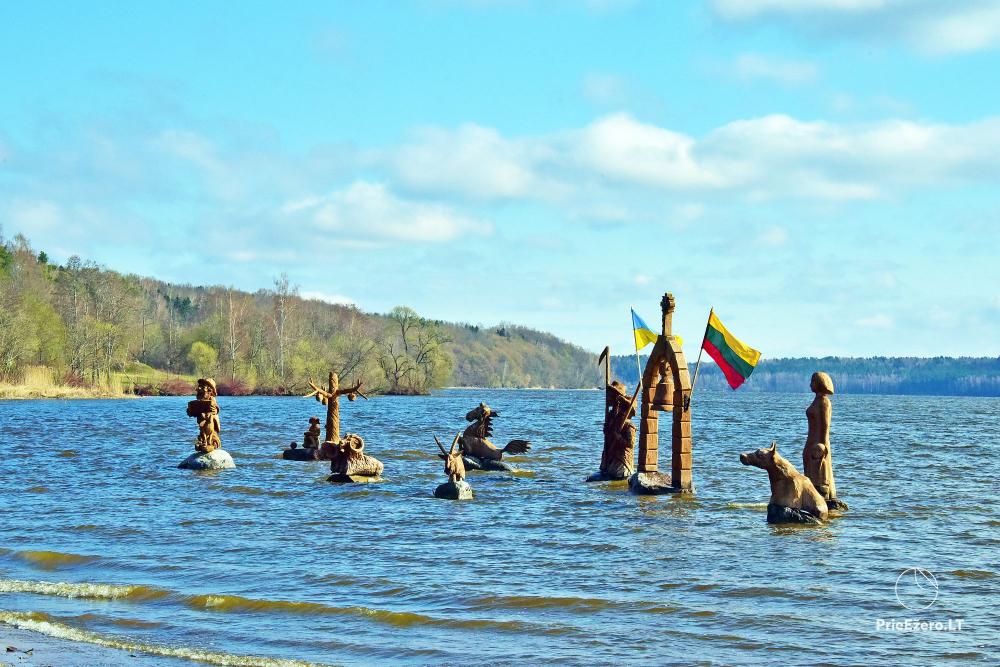 Sculpture Park Climbing from the Water in Samylai Bay at the Kaunas Lagoon - 1