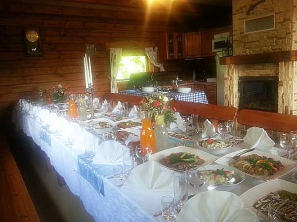 Banquet hall in Homestead in Radviliskis region Zinenai