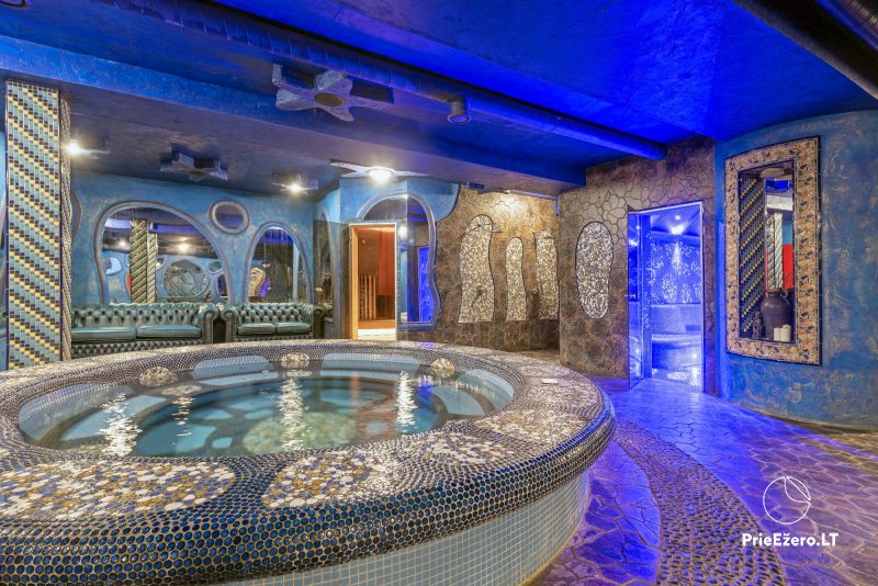 Kompleks SPA: sauny, jacuzzi i basen w Birsztanach, w hotelu „Nemuno Slenis”