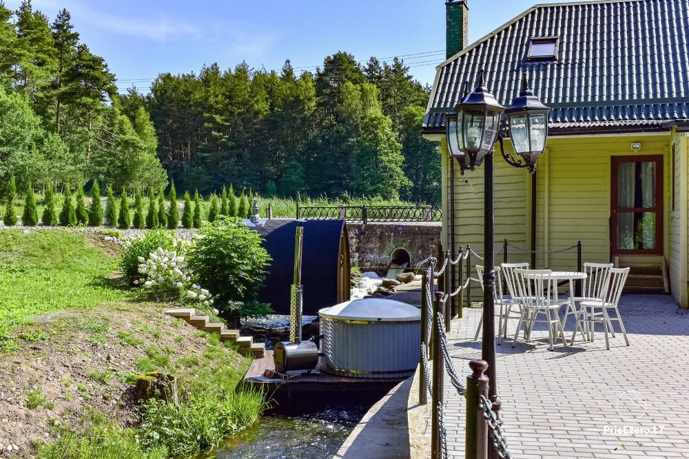 Sauna, Whirlpool, Schwimmbad im Stadtteil Motėtai, in der Luxusvilla „Santa Barbara“ - 1