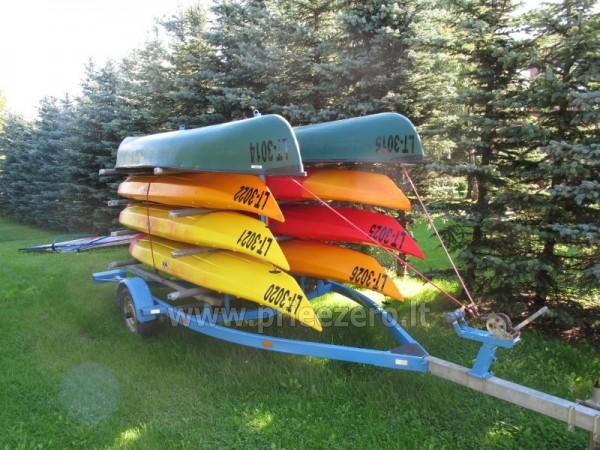 Canoe for rent in homestead at the lake Dviragis