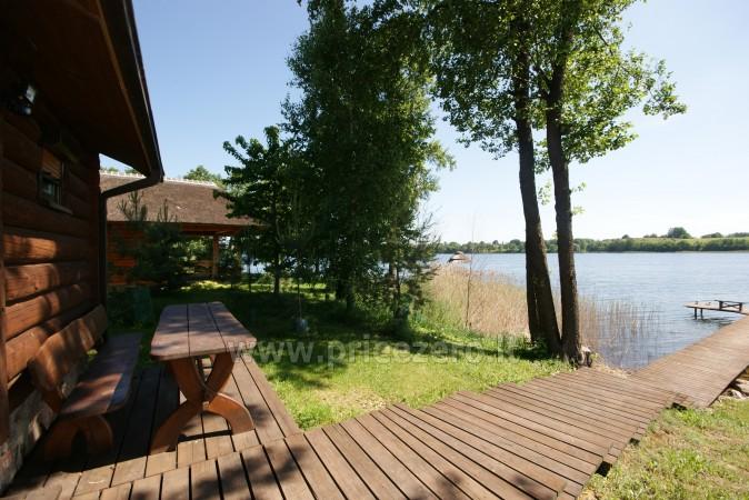 Cottages, bathhouse by the lake Galstas