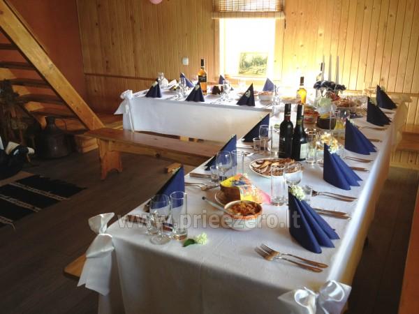 Banquet hall in homestead in Anyksciai region
