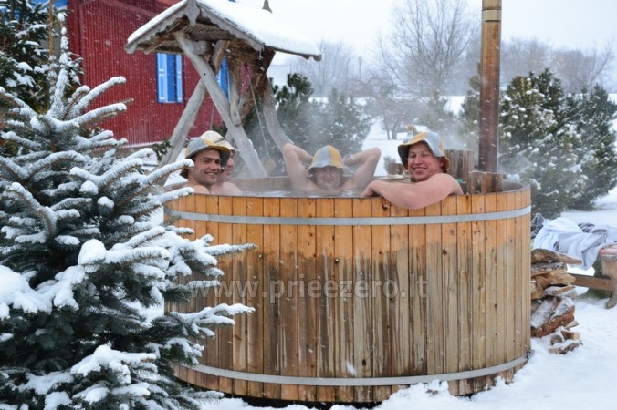 Bathhouse and Japanese tub in homestead in Silute region - 1