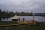 Bath and hot tub in homestead Raganyne in Kelme area, by the lake Gilius - 4