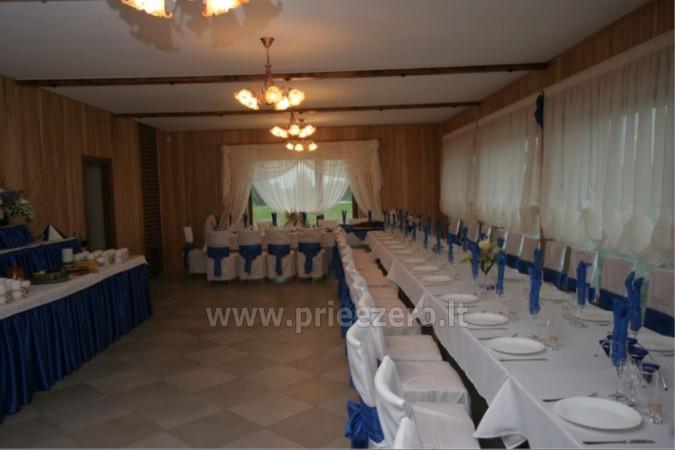 Banquet, conference hall in homestead Raganyne in Kelme area, by the lake Gilius