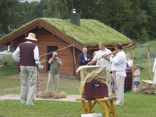 Feste, Hochzeiten in der Landschaft Gehöft Pas Vytą an der Küste des Sees im Bezirk Lazdijai - 1