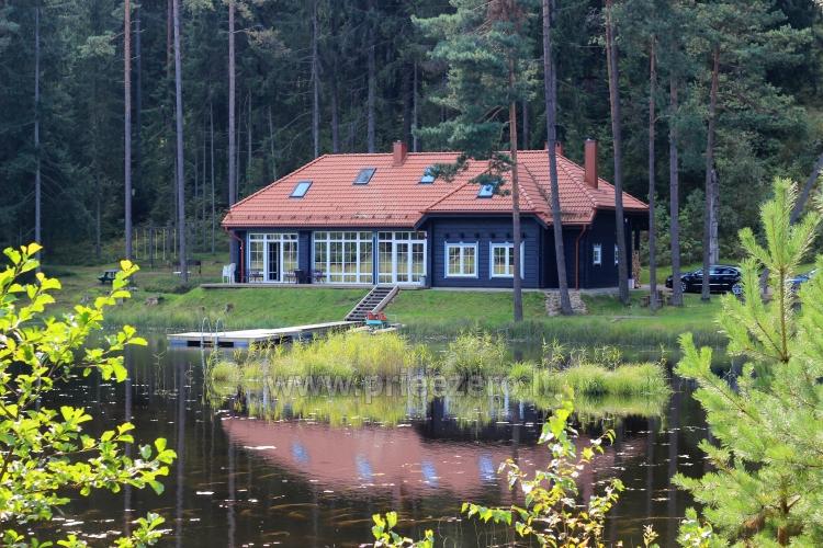 Vacation in Lithuania at the lake: cottages, apartments, bathhouse Saules slenis