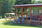 Holiday cottage - trailer 100 m to the lake. With sauna and hot tub - 1