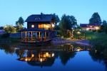 Villa with a sauna and bedrooms on the shore of a water pond - 15